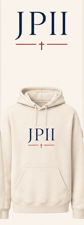 Cream JPII Cross Hoodie