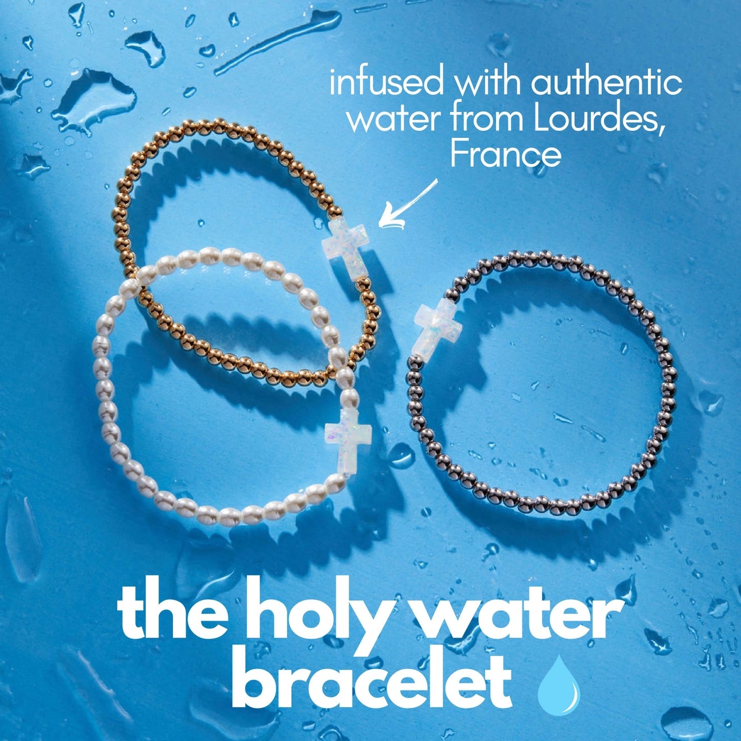Holy Water Bracelet Pearl