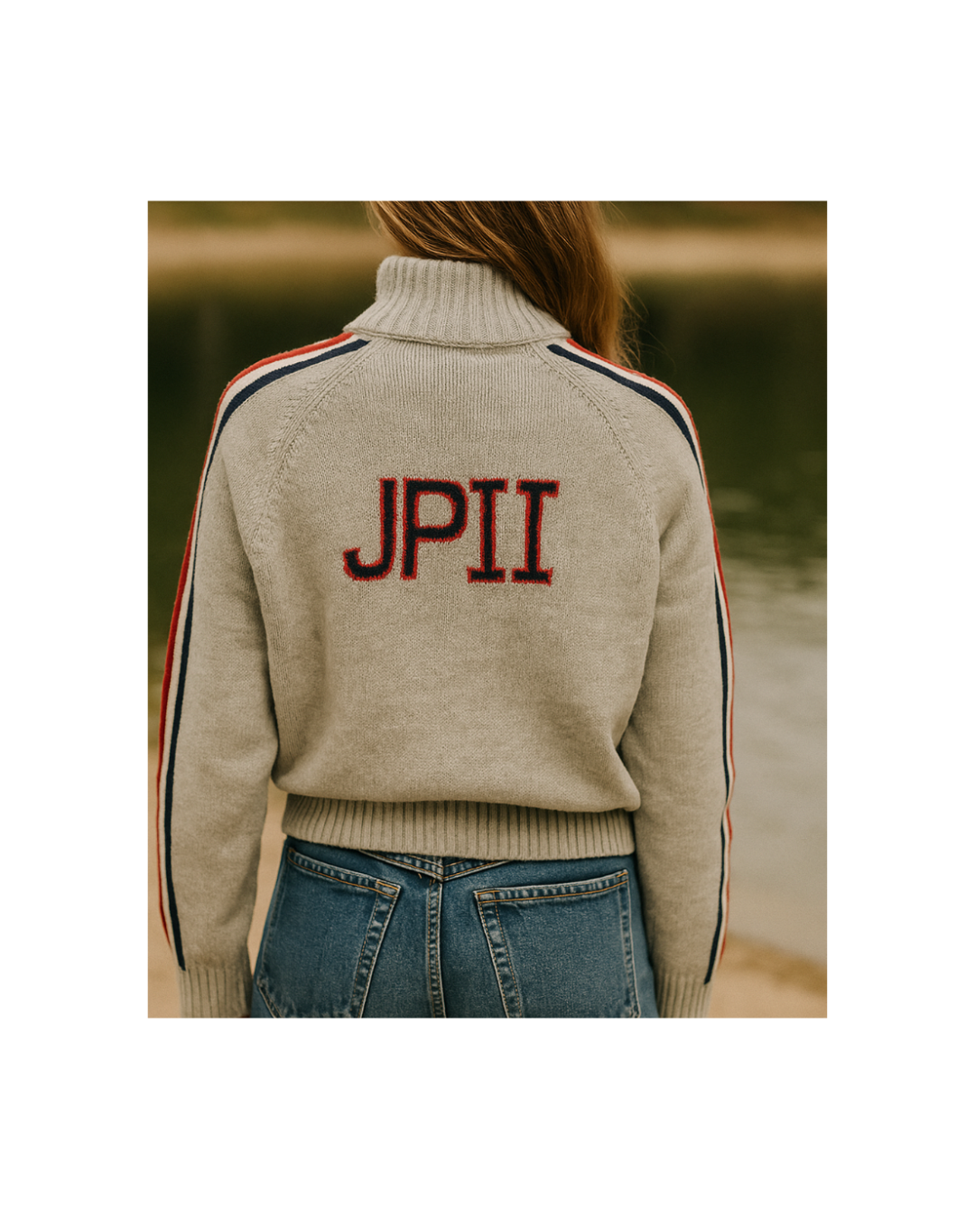 Custom Women's 1/2 Zip Raglan Sweater