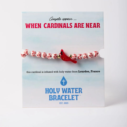 Holy Water Bracelet Red Cardinal Porcelain
