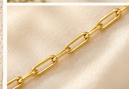 Gold Necklace with Cross