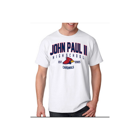 Short Sleeve T-Shirt:  Arced John Paul Design