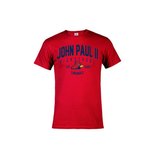 Short Sleeve T-Shirt:  Arced John Paul Design