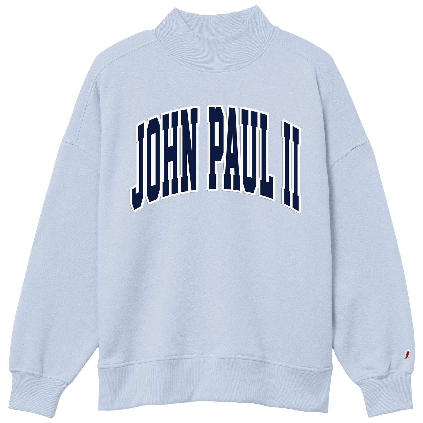 Cashmere Blue Mock Neck