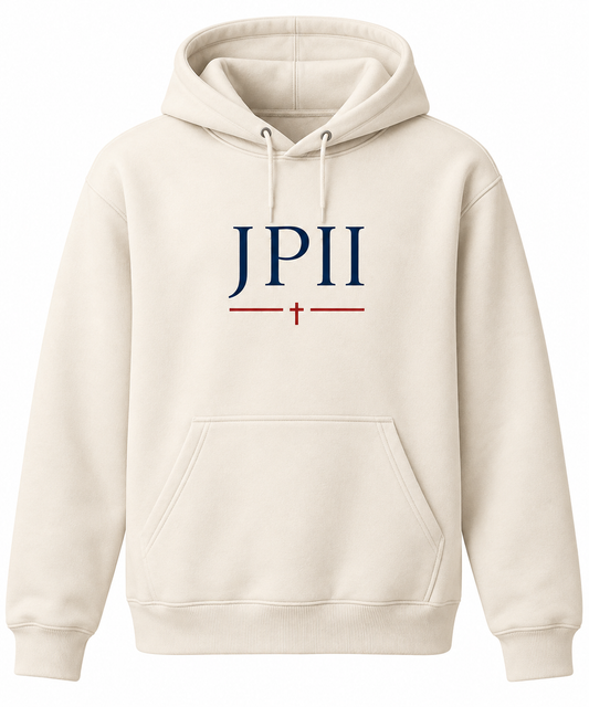 Cream JPII Cross Hoodie