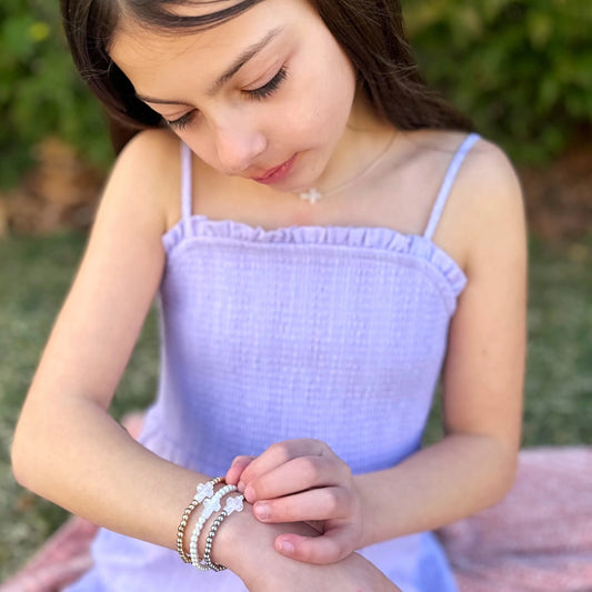 Holy Water Bracelet - White Beads