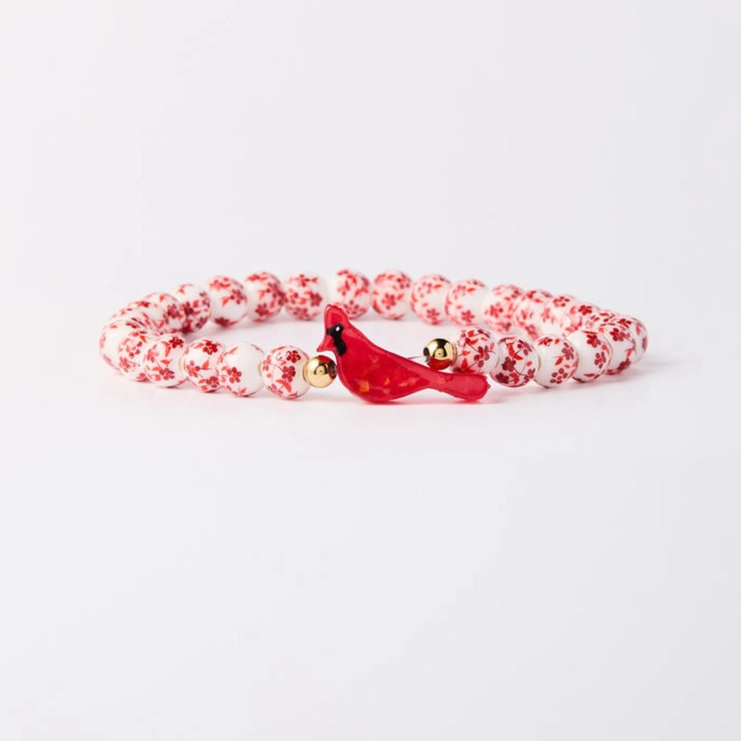 Holy Water Bracelet Red Cardinal Porcelain