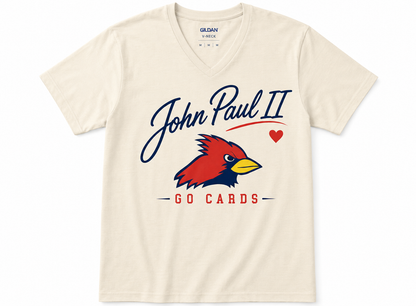 Women V-Neck T-Shirt Go Cards