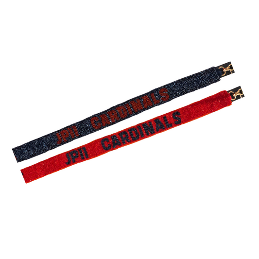 JPII Cardinals Custom 1" Beaded Skinny Bag Strap