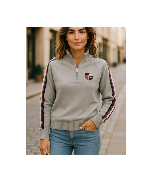 Custom Women's 1/2 Zip Raglan Sweater