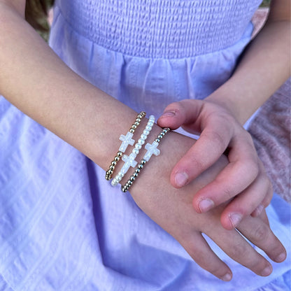 Holy Water Bracelet - White Beads